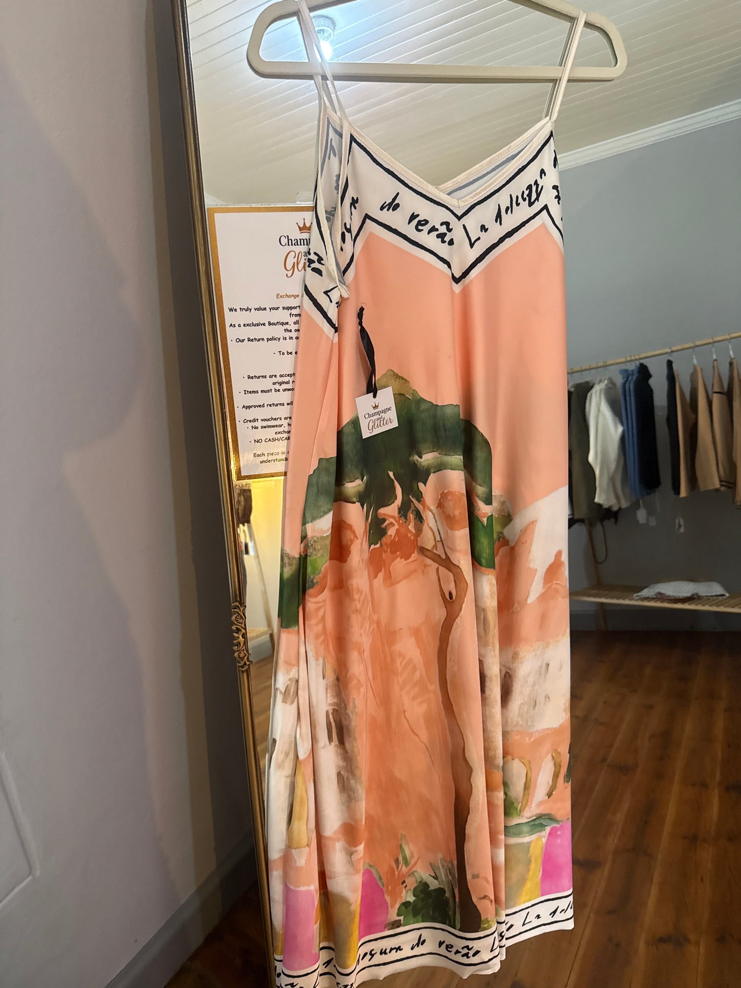 Tuscany Dress _ Peach